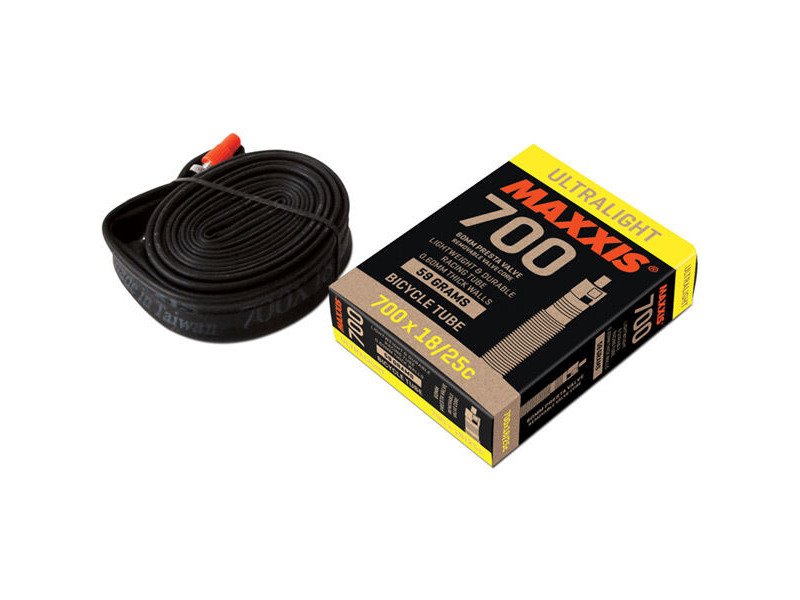 Maxxis Ultralight Tube 700x18/25C Presta 60mm click to zoom image